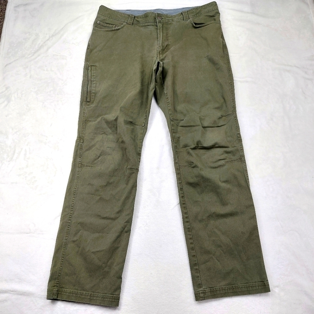 COLUMBIA JEANS MENS GREEN REGULAR FIT STRAIGHT LEG DENIM PANTS SIZE 38×34